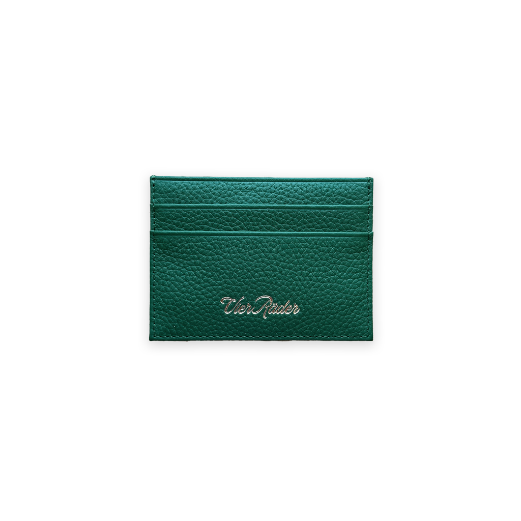 VR Leather Card Holder – Racing Green